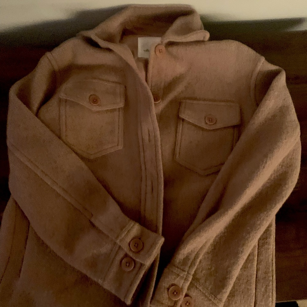 Wilfred pink oversized flannel (brand new, size small).